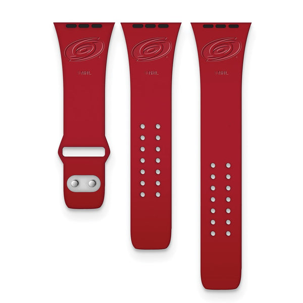 Gametime Carol. Hurricanes Deboss Silicon Band fits Apple Watch (38/40mm Re