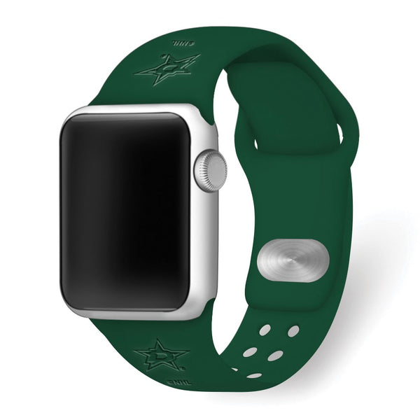 Gametime Dallas Stars Deboss Silicon Band fits Apple Watch (38/40mm Green)