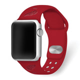 Gametime Det. Red Wings Deboss Silicon Band fits Apple Watch (42/44mm Red)