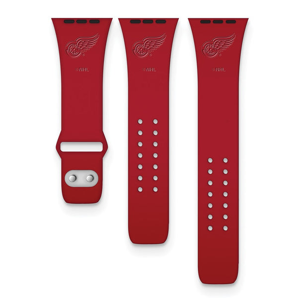 Gametime Det. Red Wings Deboss Silicon Band fits Apple Watch (42/44mm Red)
