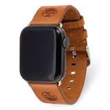 Gametime Ed. Oilers Leather Band fits Apple Watch (42/44mm S/M Tan)
