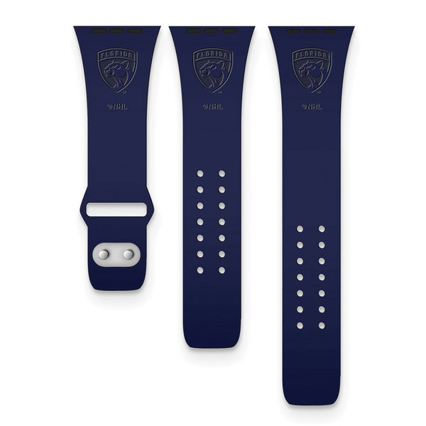 Gametime Fla. Panthers Deboss Silicon Band fits Apple Watch (42/44mm Navy)