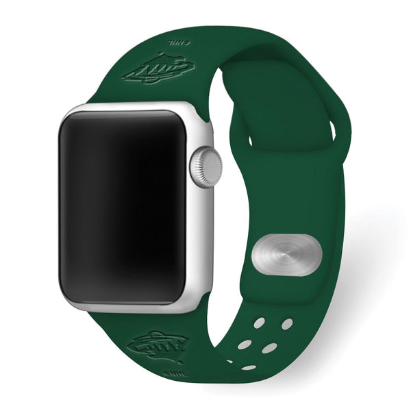 Gametime Minne. Wild Deboss Silicon Band fits Apple Watch (42/44mm Green)