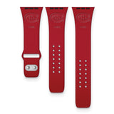 Gametime Mont. Canadiens Deboss Silicon Band fits Apple Watch (42/44mm Red)