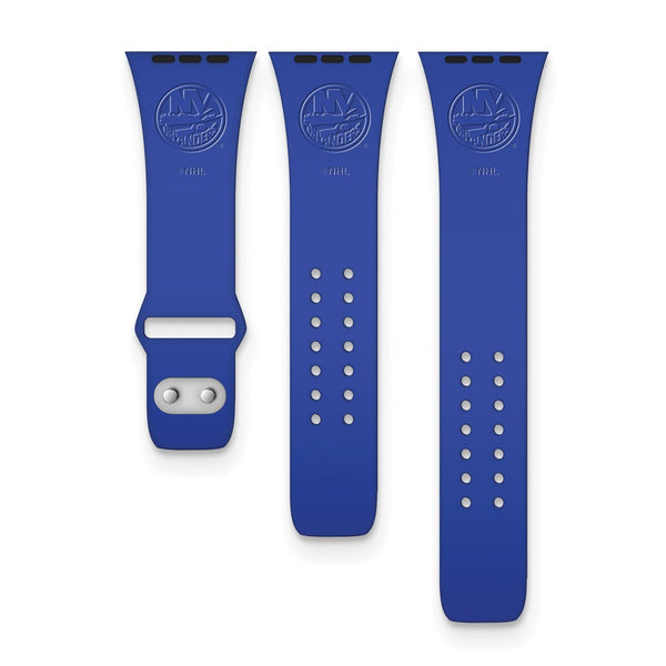 Gametime NY Islanders Deboss Silicon Band fits Apple Watch (42/44mm Blue)