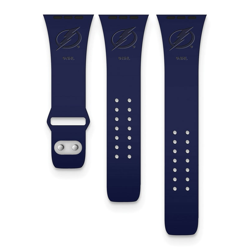 Gametime TB Lightning Deboss Silicon Band fits Apple Watch (38/40mm Navy)