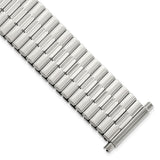 Gilden Mens Long 20-24mm Stainless Steel 7.5 inch Expansion Watch Band