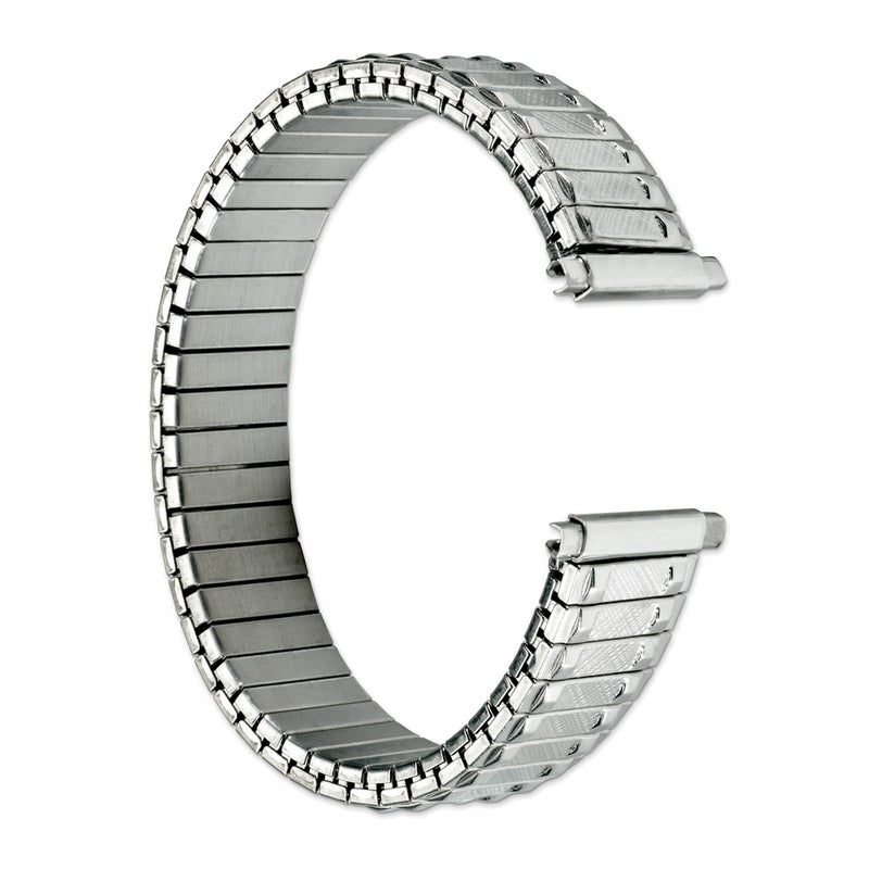 Gilden 15-20mm Satin and Polished Stainless Steel 6.25 inch Expansion Watch Band