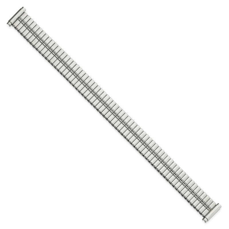 Gilden Ladies Extra-Long 11-15mm High Polished Stainless Steel 6.75 inch Expansion Watch Band