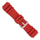 Gilden 22mm Red Polyurethane Sport Watch Band