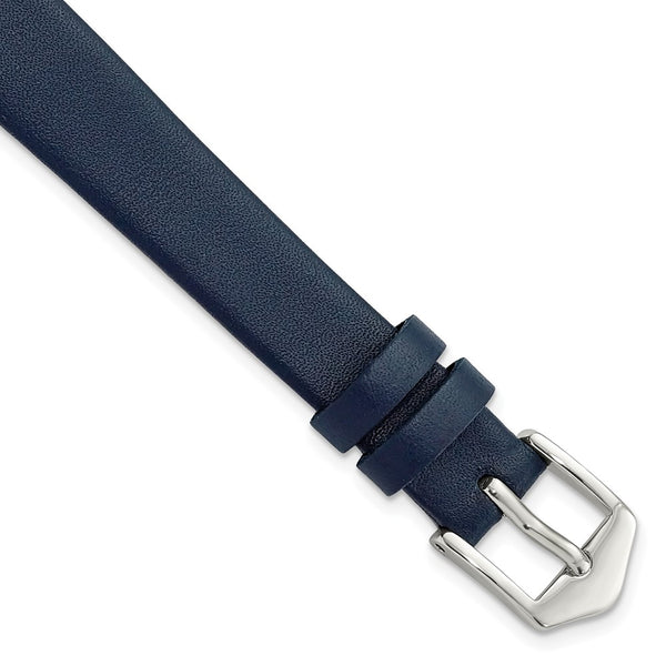 Gilden 12mm Navy Blue Classic Calfskin Watch Band