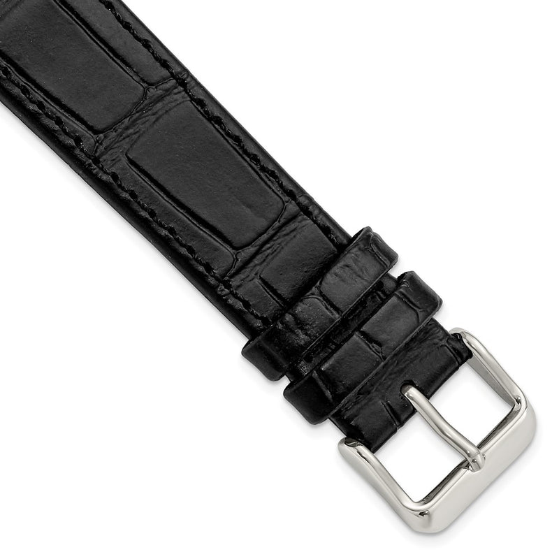 Gilden for Apple 38/40mm Black Gator Grain Calfskin Watch Band