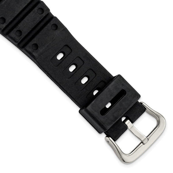 Gilden for Apple 38/40mm Smart Watch Black Polyurethane Sport with Black Adapter and Stainless Steel Buckle 8.1 inch Watch Band