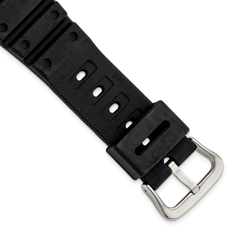 Gilden for Apple 38/40mm Smart Watch Black Polyurethane Sport with Black Adapter and Stainless Steel Buckle 8.1 inch Watch Band