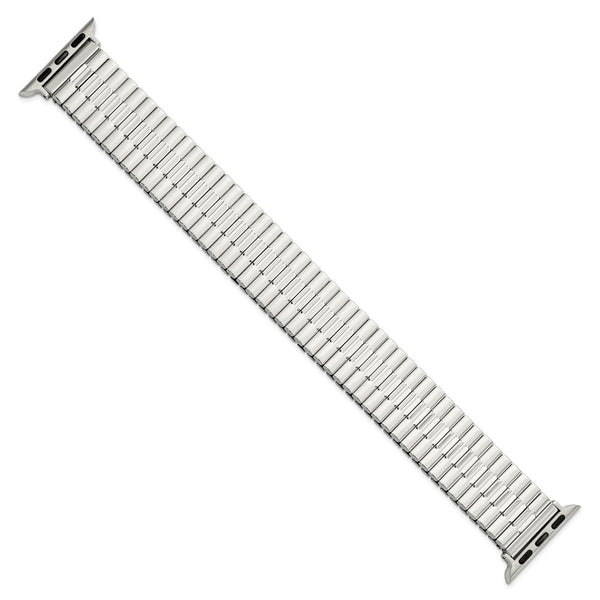 Gilden for Apple 38/40mm Smart Watch Mens Long Stainless Steel 7.5 inch Expansion Watch Band with Stainless Steel Adapters