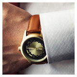DeBeer 19mm Havana Italian Leather with Silver-tone Buckle 7.5 inch Watch Band