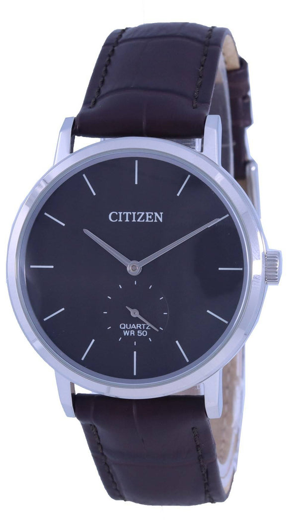 Citizen Black Dial Leather Strap Quartz BE9170-13H Men's Watch