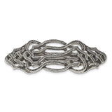 1928 Jewelry Silver-tone Textured Ornate Hair Barrette
