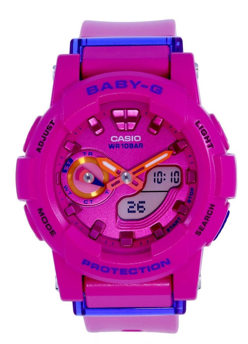 Casio Baby-G Analog Digital Resin Quartz BGA-185FS-4A BGA185FS-4 100M Women's Watch