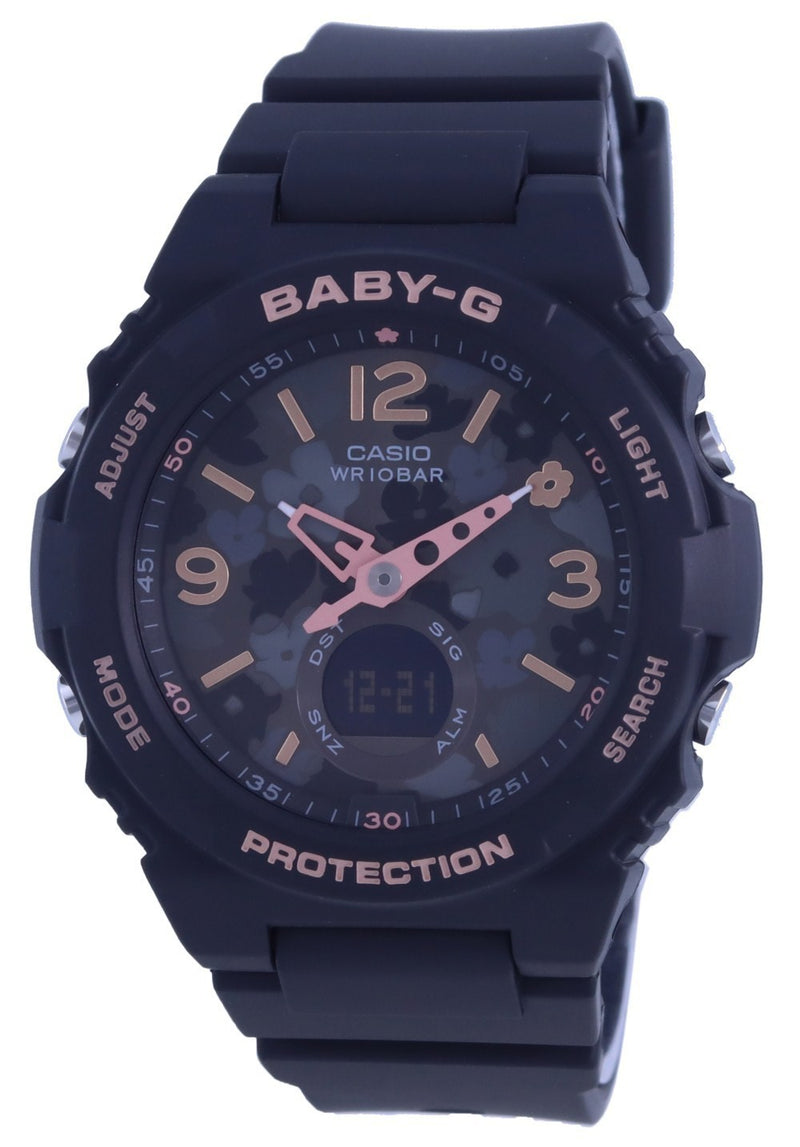 Casio Baby-G World Time Analog Digital BGA-260FL-1A BGA260FL-1 100M Women's Watch
