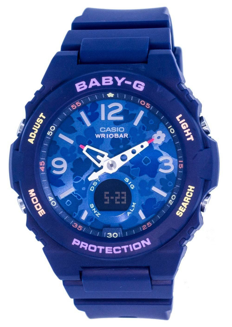 Casio Baby-G Analog Digital Resin Quartz BGA-260FL-2A BGA260FL-2 100M Women's Watch