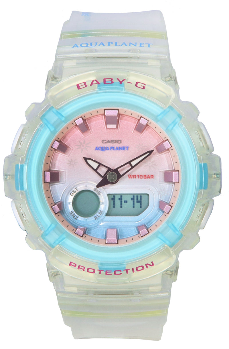 Casio Baby-G Aquaplanet Analog Digital Quartz BGA-280AP-7A BGA280AP-7 100M Women's Watch