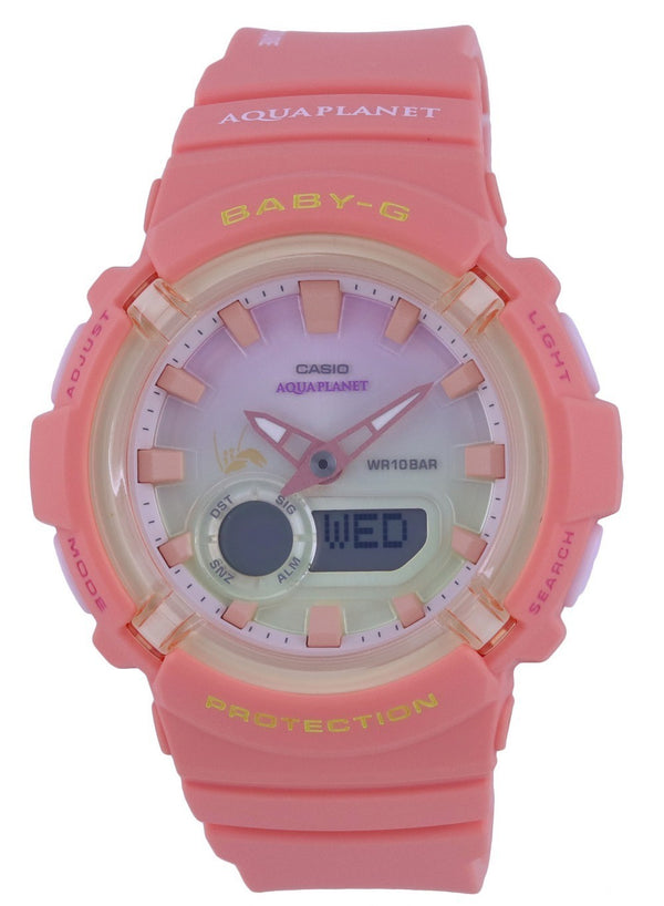 Casio Baby-G Aqua Planet Analog Digital Quartz BGA-280AQ-4A BGA280AQ-4 100M Women's Watch