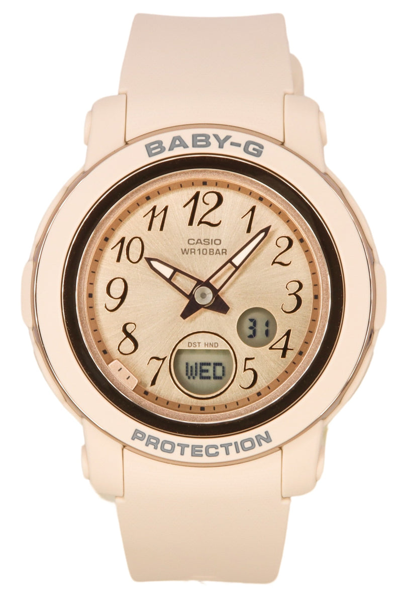 Casio Baby-G Analog Digital Resin Strap Rose Gold Dial Quartz BGA-290SA-4A 100M Women's Watch