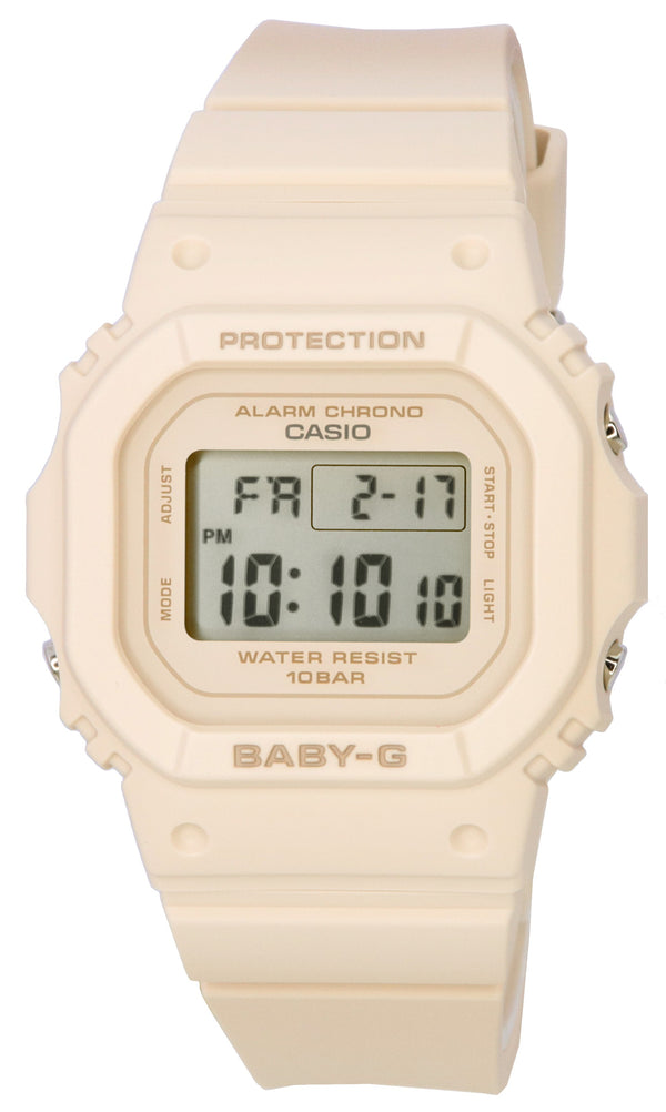 Casio Baby-G Digital Beige Pink Resin Quartz BGD-565-4 BGD565-4 100M Women's Watch