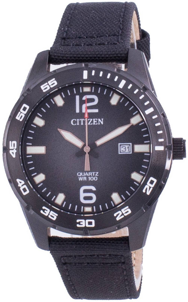 Citizen Black Dial Nylon Strap Quartz BI1045-05E 100M Men's Watch