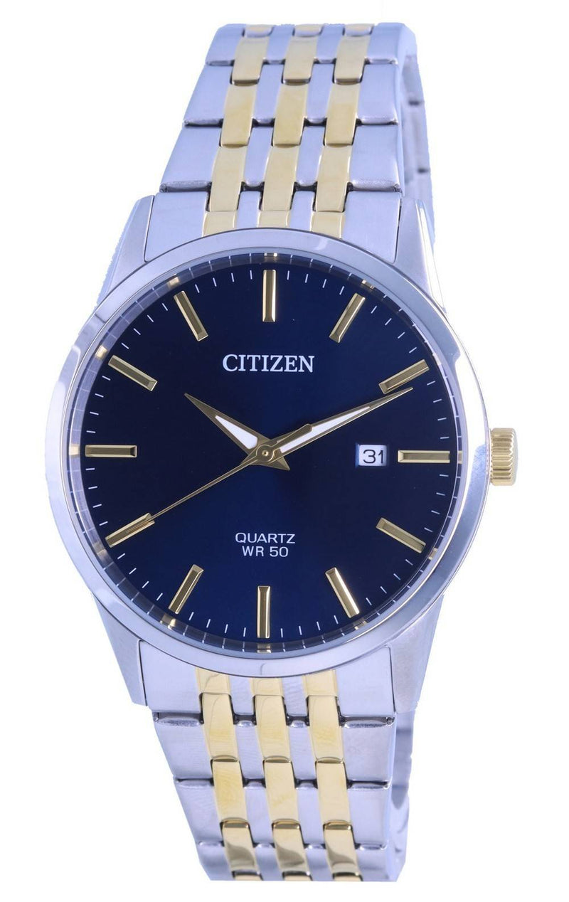 Citizen Blue Dial Two Tone Stainless Steel Quartz BI5006-81L Men's Watch