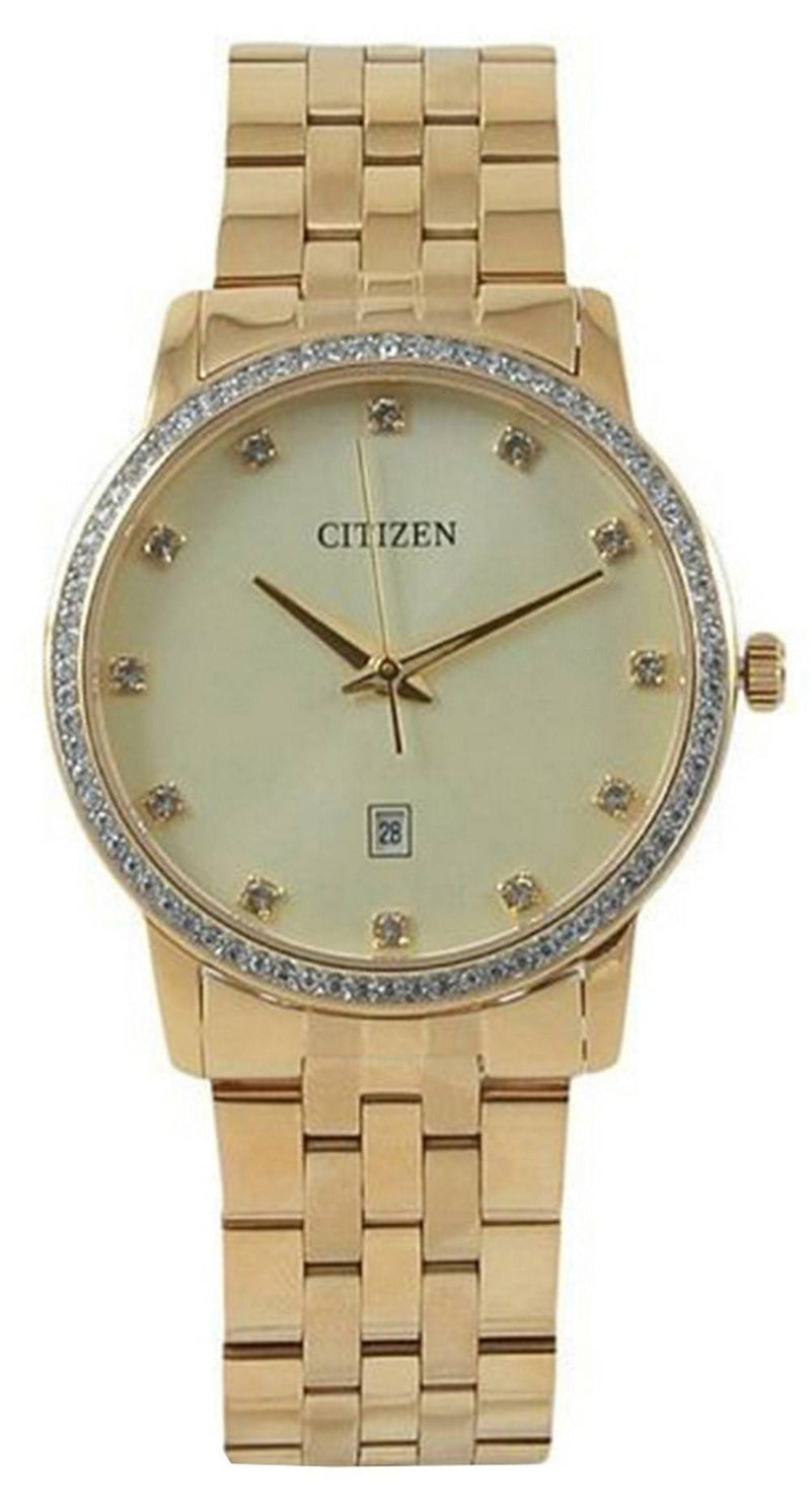 Citizen Crystal Accents Gold Tone Stainless Steel Quartz BI5033-53P Women's Watch