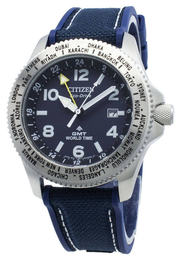 Citizen Promaster BJ7100-15L World Time Eco-Drive 200M Men's Watch