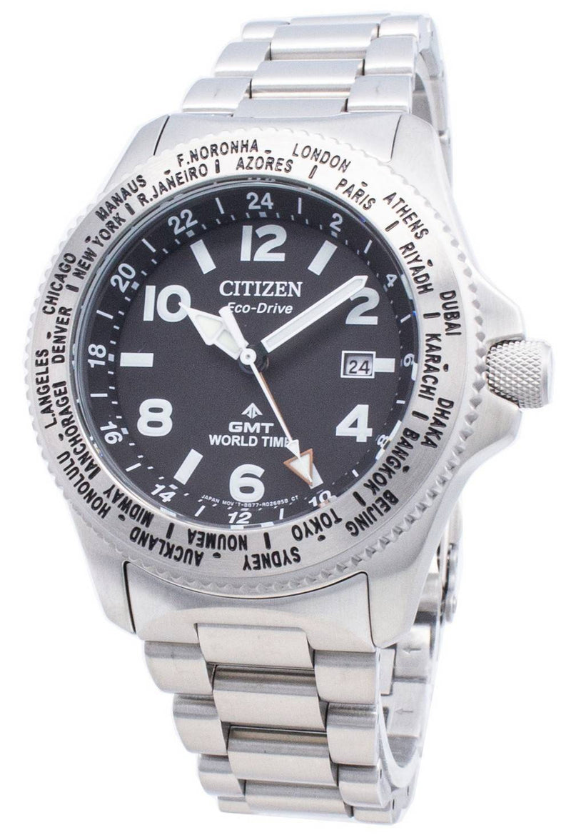 Citizen PROMASTER Eco-Drive BJ7100-82E World Time 200M Men's Watch