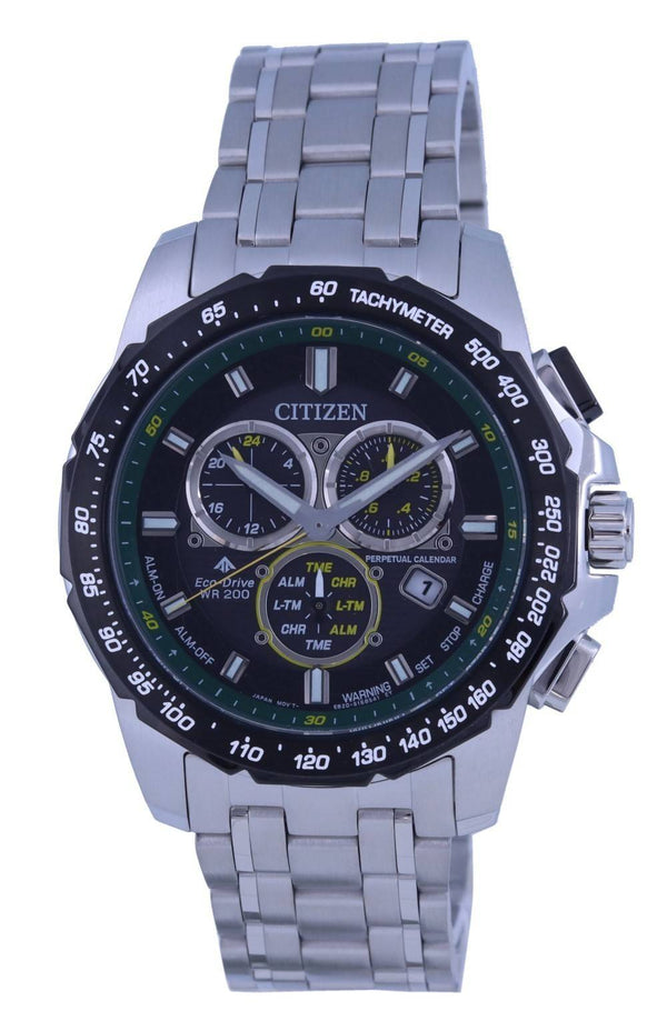 Citizen Promaster MX Chronograph Black Dial Eco-Drive BL5578-51E 200M Men's Watch