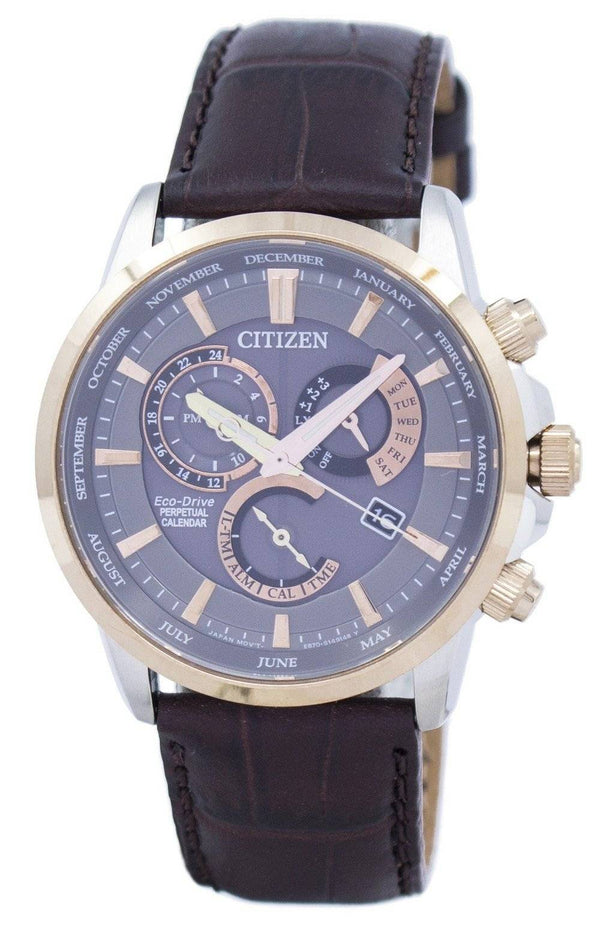 Citizen Eco-Drive Chronograph Perpetual Calendar Alarm BL8148-11H Men's Watch