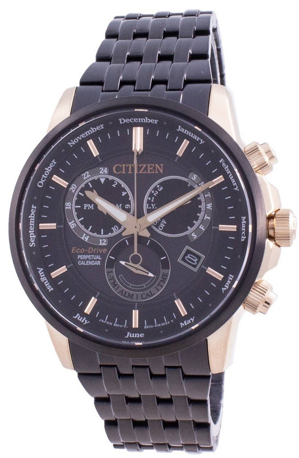 Citizen Perpetual Chronograph Eco-Drive BL8156-80E 100M Men's Watch