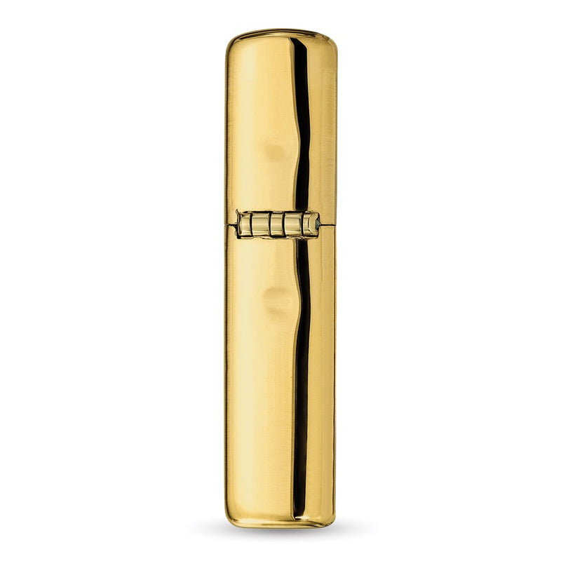 Zippo High Polish Solid Brass Lighter with Imprint