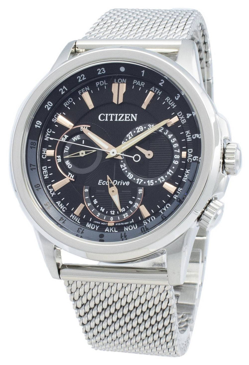 Citizen Calendrier Eco-Drive BU2020-70E Chronograph World Time Men's Watch