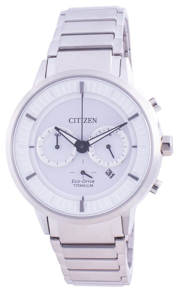 Citizen Super Titanium White Dial Eco Drive CA4400-88A 100M Men's Watch