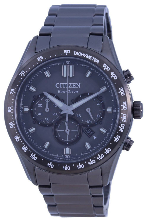 Citizen Chronograph Grey Dial Stainless Steel Eco-Drive CA4457-81H 100M Men's Watch