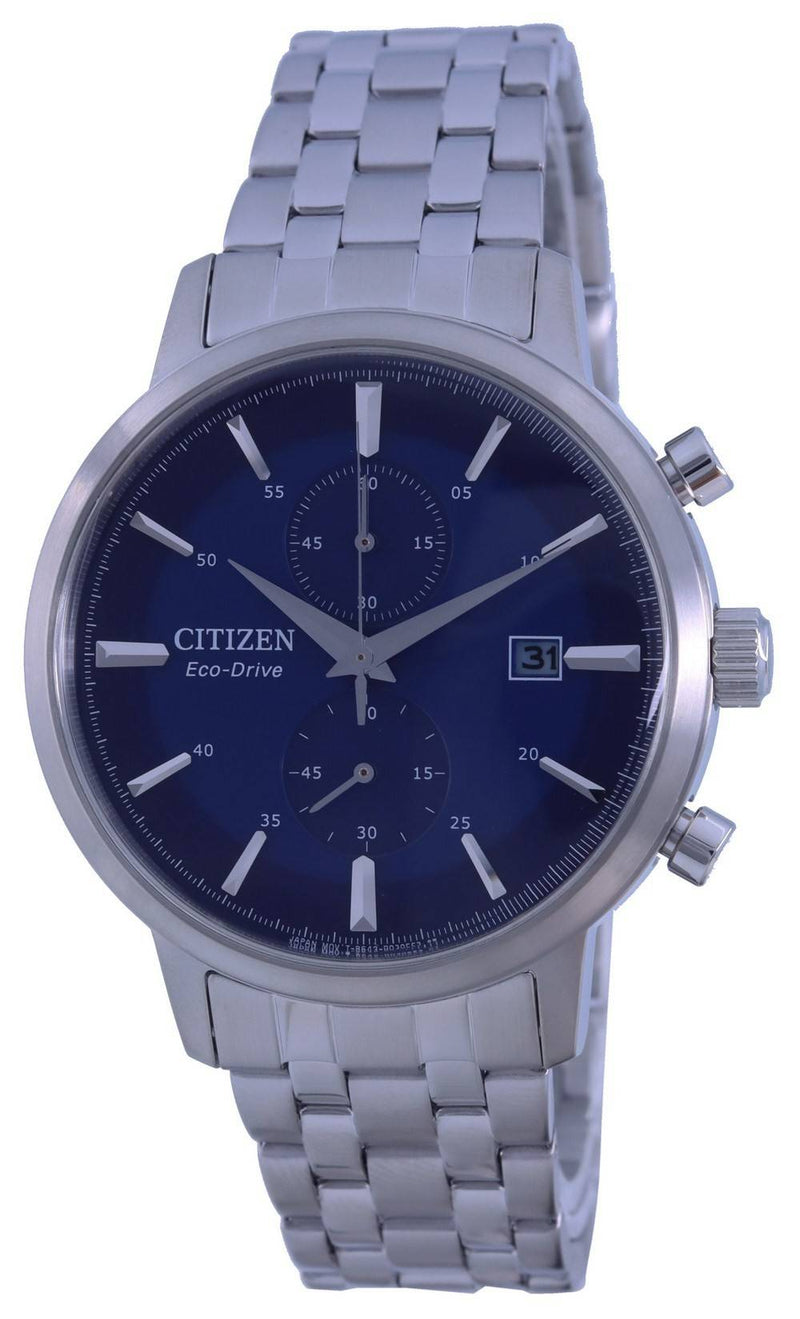 Citizen Classic Blue Dial Stainless Steel Eco-Drive CA7060-88L Men's Watch