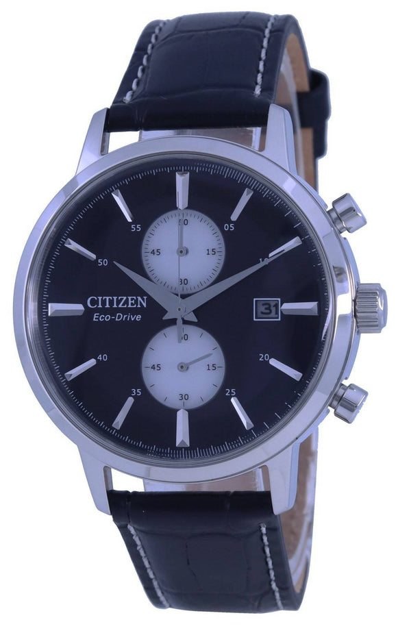 Citizen Classic Twin Eye Chronograph Leather Strap Eco-Drive CA7061-18E Men's Watch