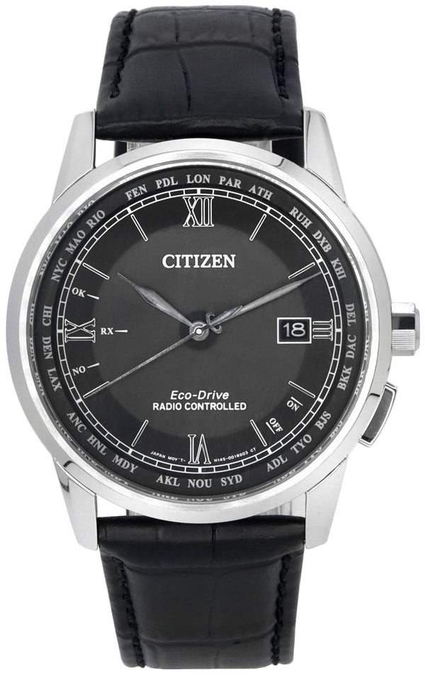 Citizen Eco-Drive Global Radio Controlled Black Dial CB0151-19E 100M Men's Watch