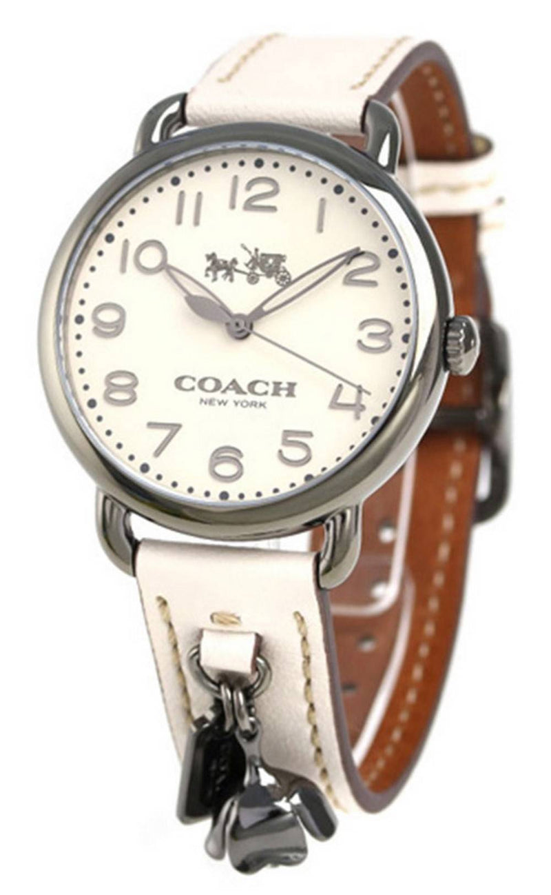 Coach Delancey White Dial Stainless Steel Quartz 14502743 Women's Watch