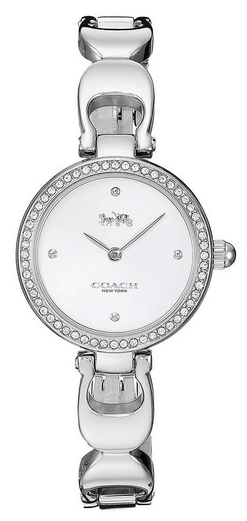 Coach Park Sig C Crystal Accents Stainless Steel Quartz 14503170 Women's Watch