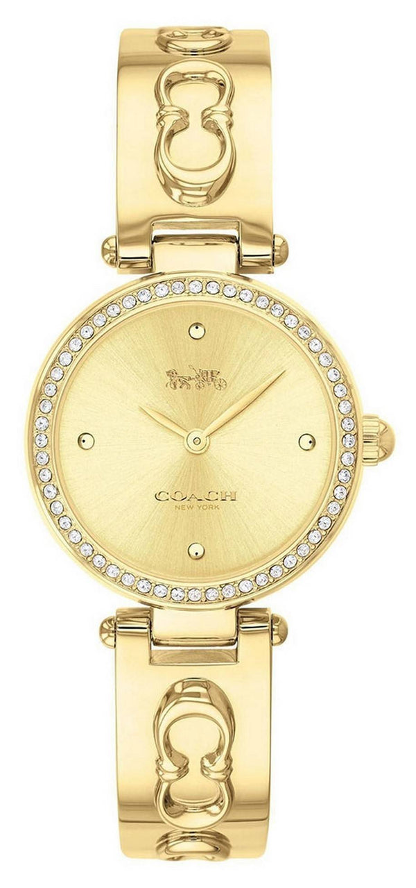 Coach Park Crystal Accents Gold Tone Stainless Steel Quartz 14503276 Women's Watch