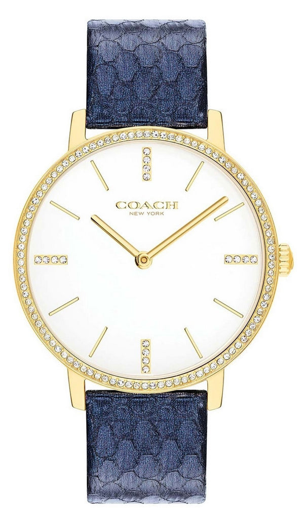 Coach Audrey White Dial Leather Strap Quartz 14503351 Women's Watch