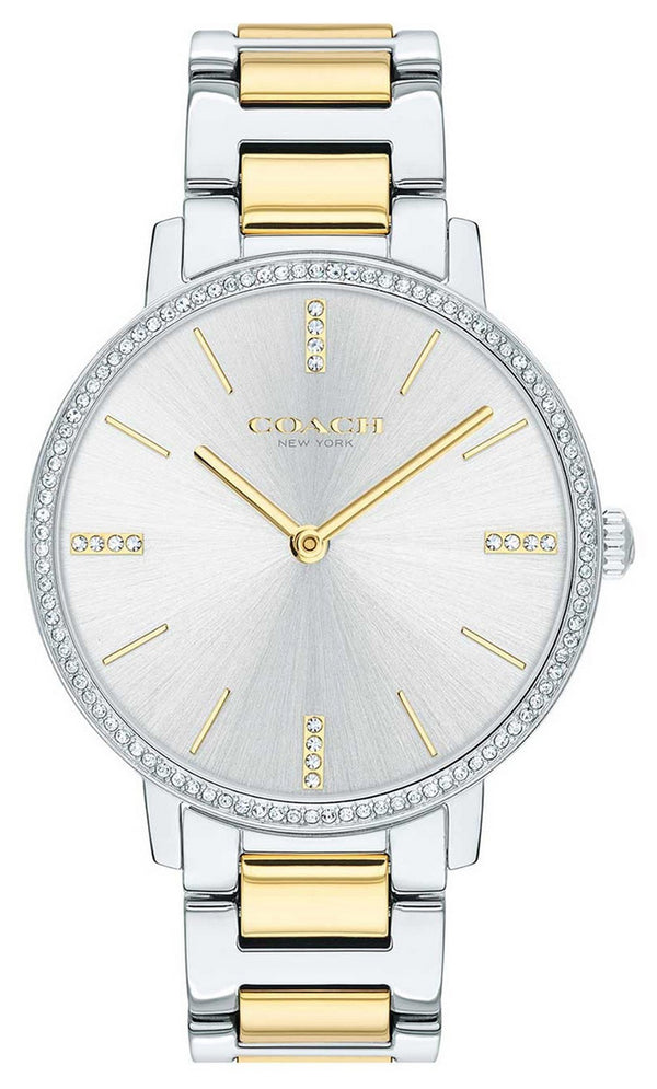 Coach Audrey Silver Dial Two Tone Stainless Steel Quartz 14503357 Women's Watch