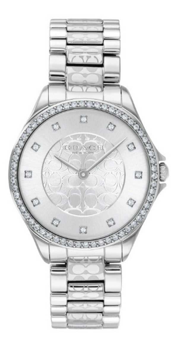Coach Astor Crystal Accents Stainless Steel Quartz 14503503 Women's Watch